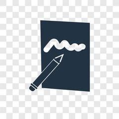 Edit vector icon isolated on transparent background, Edit transparency logo design