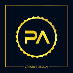 Initial Letter PA Logo Template Vector Design