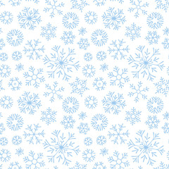Christmas seamless doodle pattern
