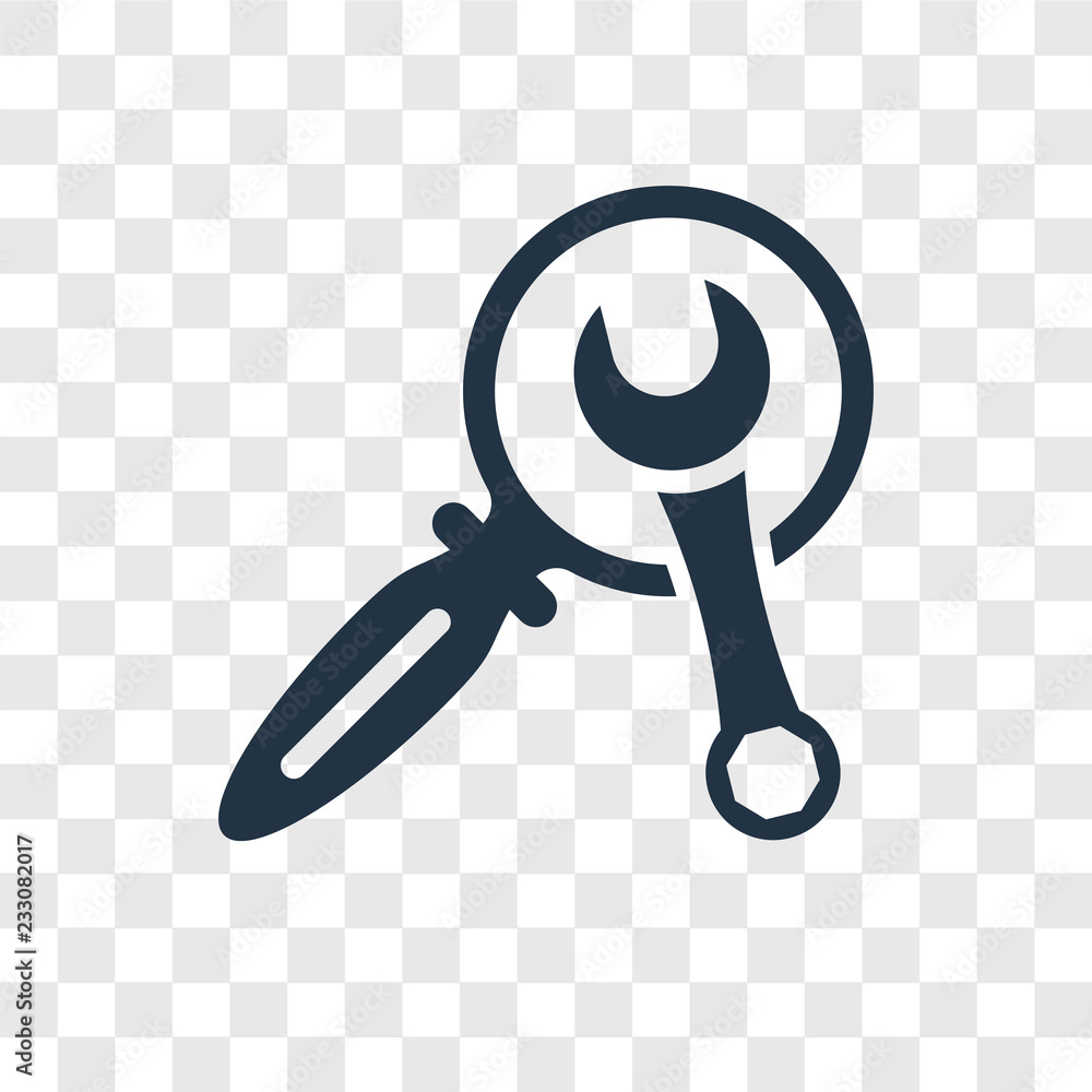 Poster search engine vector icon isolated on transparent background, search engine transparency logo design