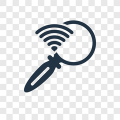 Search vector icon isolated on transparent background, Search transparency logo design