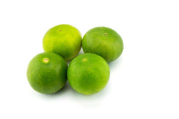 Lime on a white background.