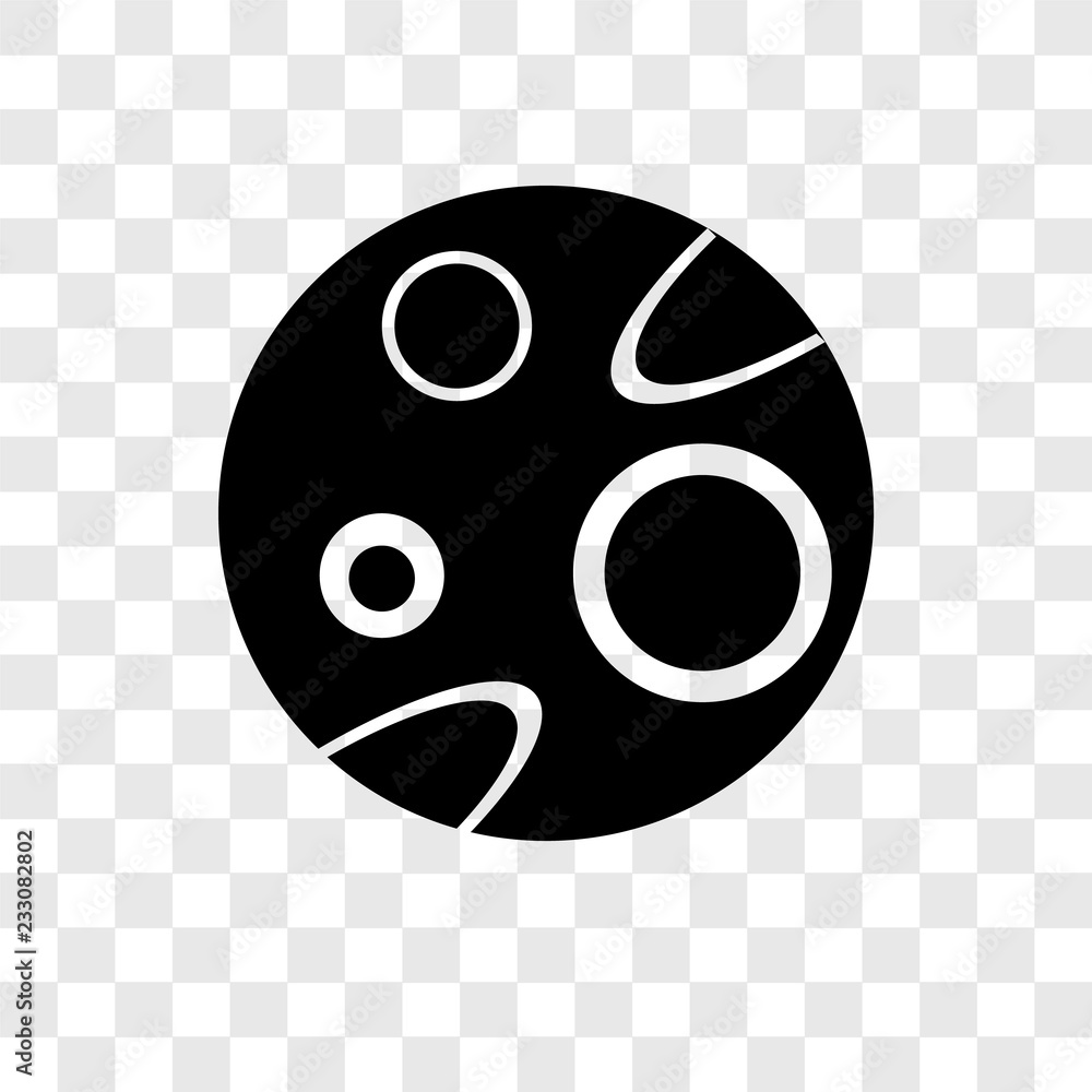 Poster mars vector icon isolated on transparent background, mars transparency logo design
