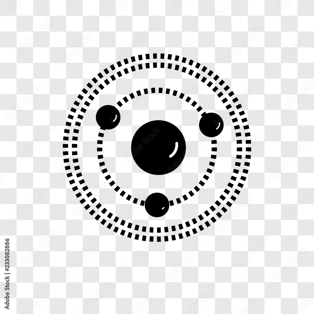 Poster planet vector icon isolated on transparent background, planet transparency logo design