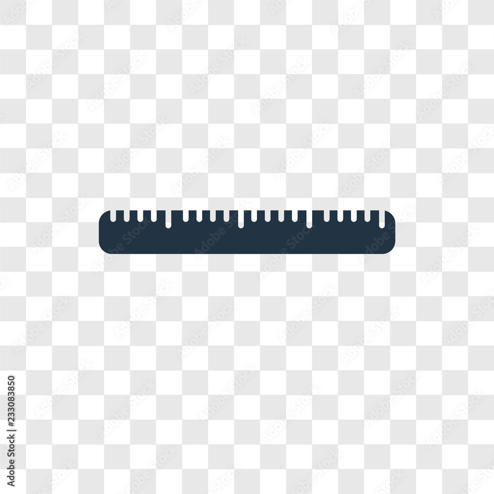 Poster measuring tape vector icon isolated on transparent background, measuring tape transparency logo desi
