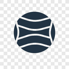 Ball vector icon isolated on transparent background, Ball transparency logo design