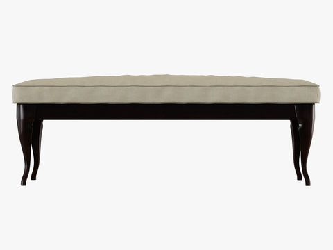 Banquette cloth bedge view front 3d rendering
