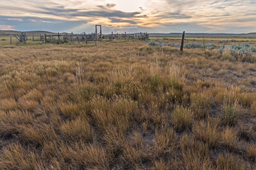 Corral in Grasslands National Park