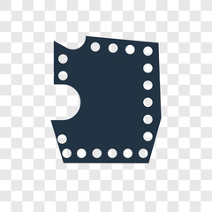 Material vector icon isolated on transparent background, Material transparency logo design