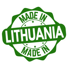 Made in Lithuania sign or stamp