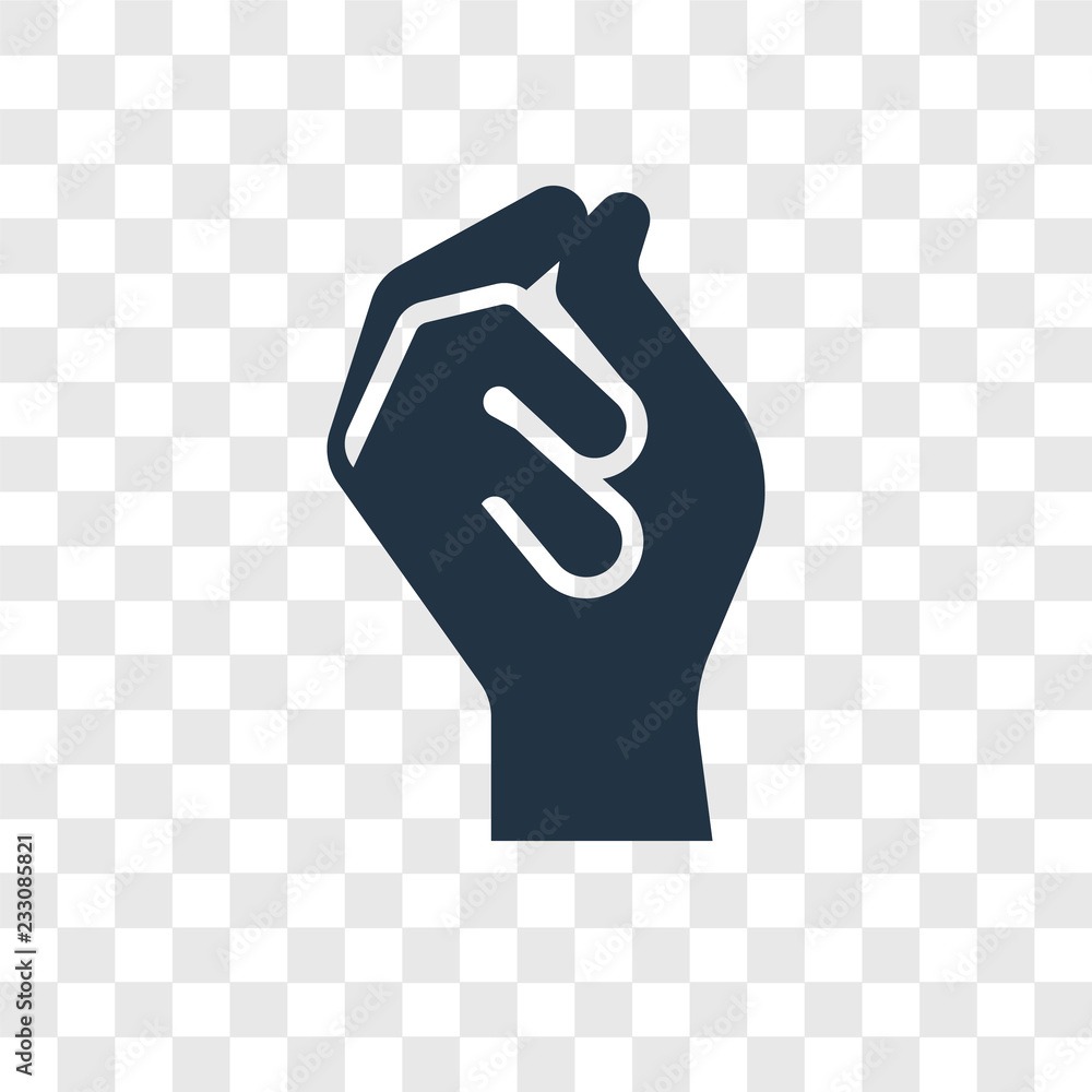 Poster click vector icon isolated on transparent background, click transparency logo design
