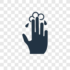 Tap vector icon isolated on transparent background, Tap transparency logo design