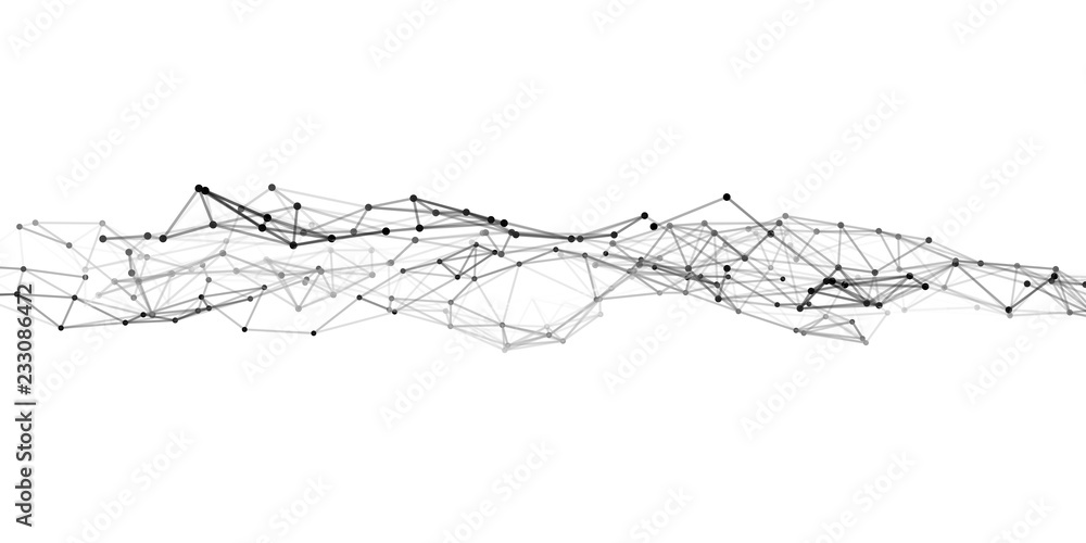 Poster abstract technology background. science background. big data. background vector. plexus effect. netw