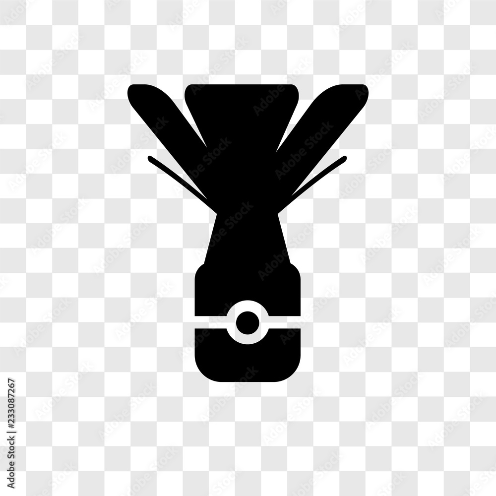 Poster brush vector icon isolated on transparent background, brush transparency logo design
