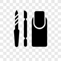 Pedicure vector icon isolated on transparent background, Pedicure transparency logo design