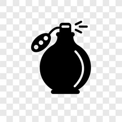 Perfume vector icon isolated on transparent background, Perfume transparency logo design