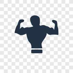 Body vector icon isolated on transparent background, Body transparency logo design