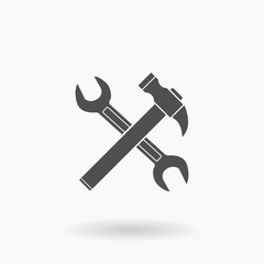 Construction Maintenance Tools Icon Vector Illustration