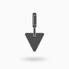 Trowel Tool Icon Vector Illustration