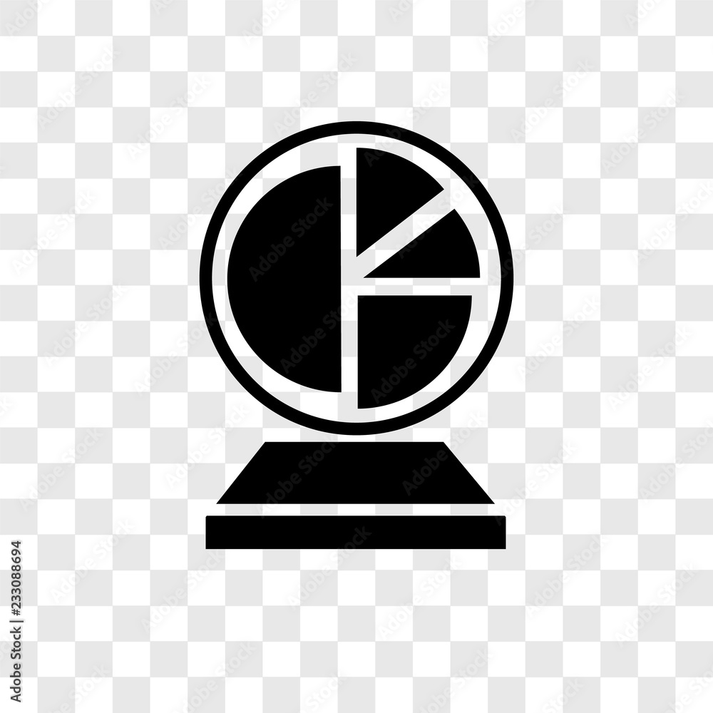 Poster analytics vector icon isolated on transparent background, analytics transparency logo design