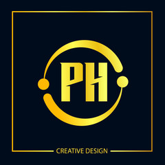 Initial Letter PH Logo Template Vector Design