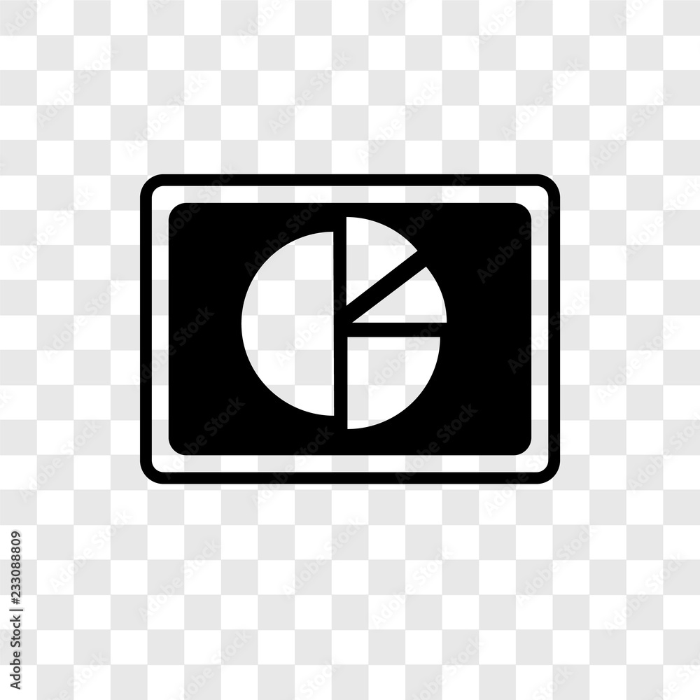 Aufkleber dashboard vector icon isolated on transparent background, dashboard transparency logo design