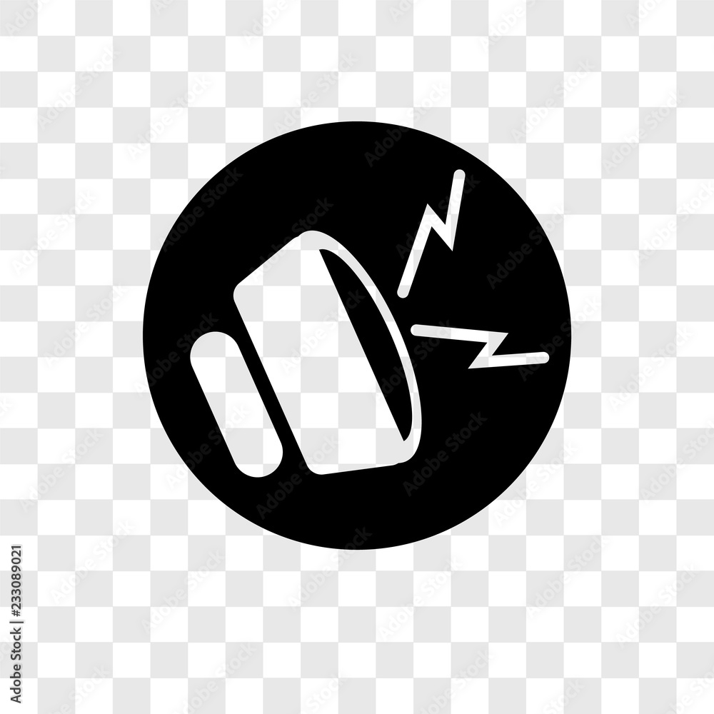 Poster noise vector icon isolated on transparent background, noise transparency logo design