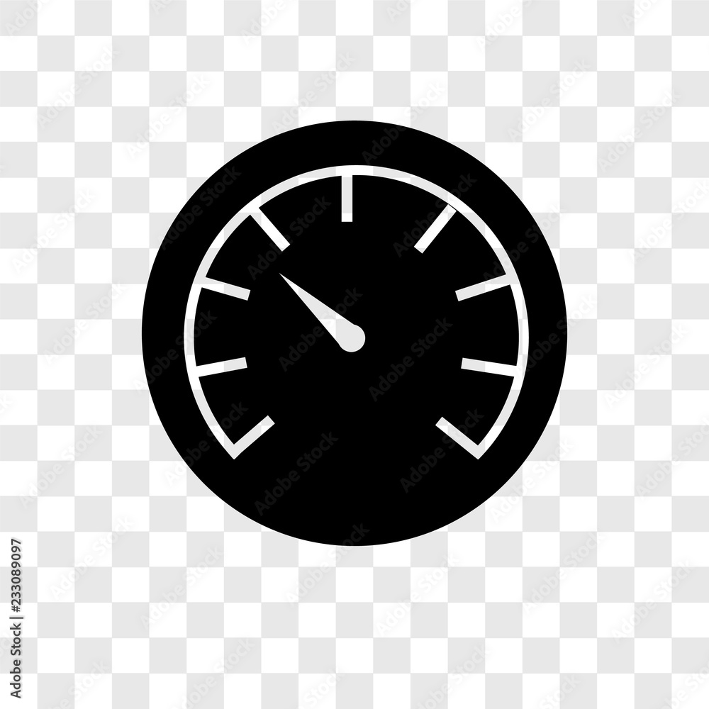 Poster velocity vector icon isolated on transparent background, velocity transparency logo design