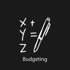 budgeting icon. Element of finance icon for mobile concept and web apps. Hand drawn budgeting icon can be used for web and mobile