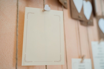 Blank isolated white paper