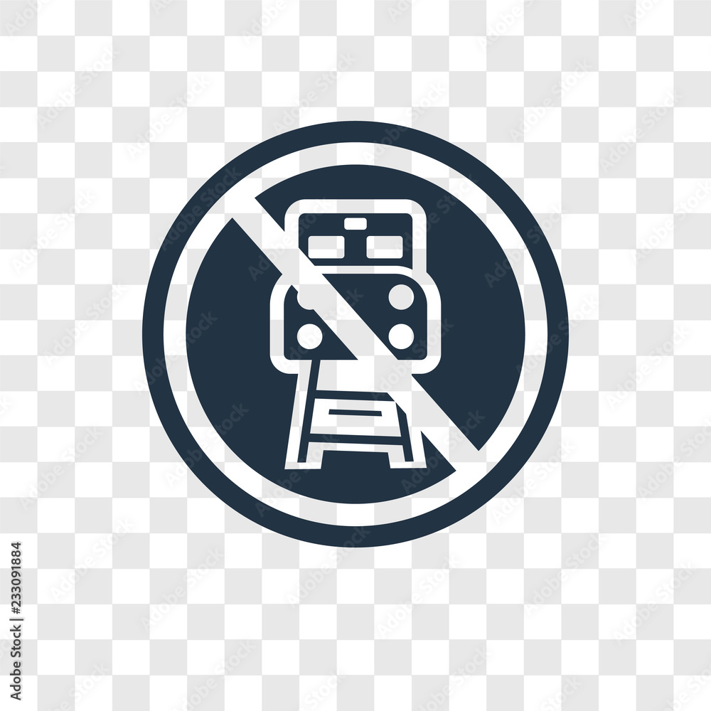Poster train vector icon isolated on transparent background, train transparency logo design