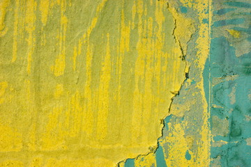 Old grunge ripped torn vintage collage posters creased crumpled paper surface placard texture...