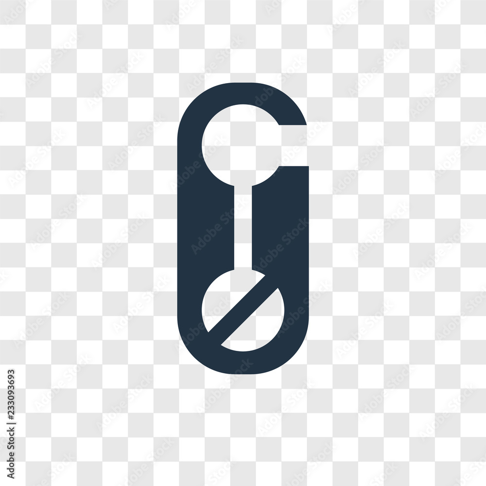 Poster do not disturb vector icon isolated on transparent background, do not disturb transparency logo desi