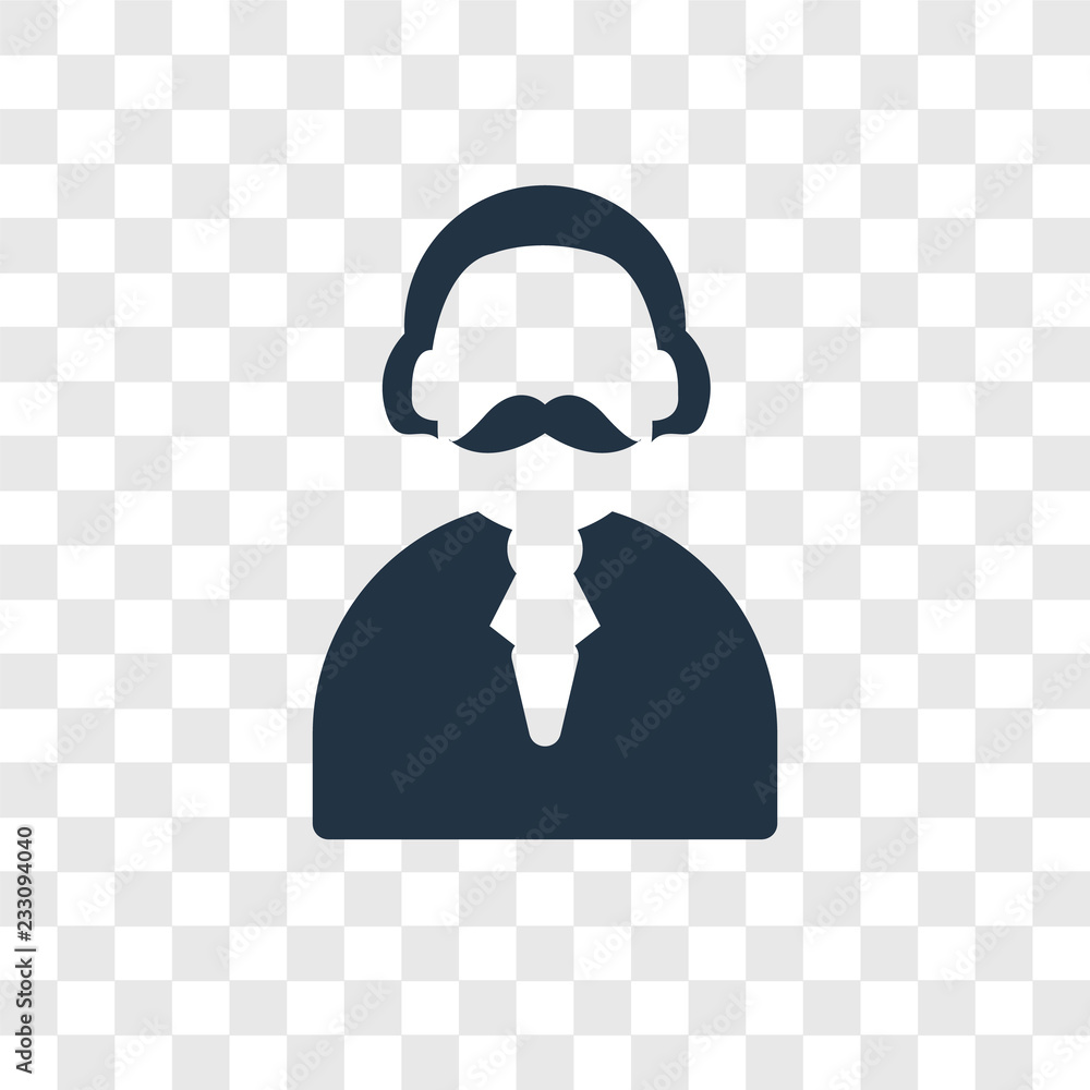 Poster man vector icon isolated on transparent background, man transparency logo design