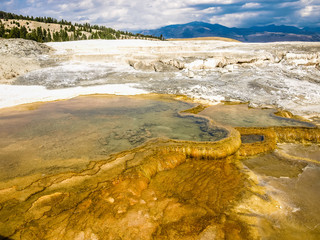 Geothermal sulfur spring