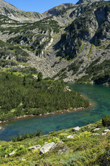 Fototapeta na wymiar Amazing Landscape with Upper Vasilashko lake, Pirin Mountain, Bulgaria