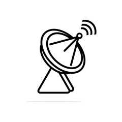 satellite dish icon. Vector concept illustration for design.