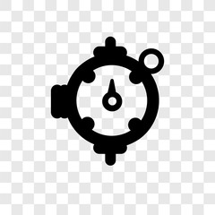 Compass vector icon isolated on transparent background, Compass transparency logo design