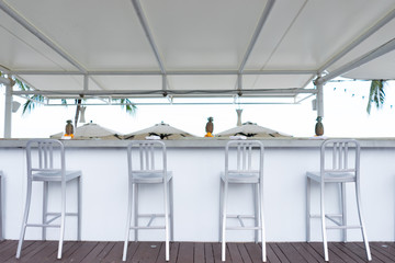 Beach bar seat. The best moment at Pattaya, Thailand
