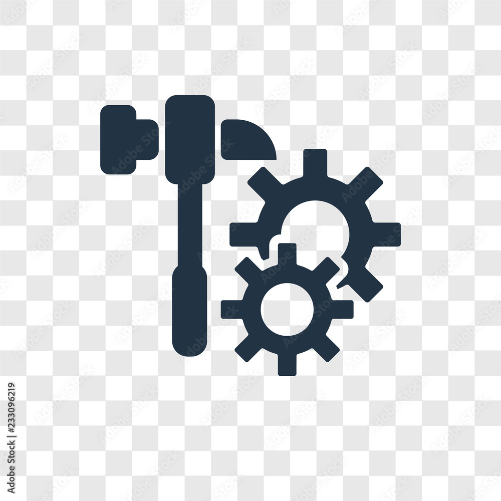 Poster tools vector icon isolated on transparent background, tools transparency logo design