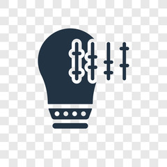 Electricity vector icon isolated on transparent background, Electricity transparency logo design