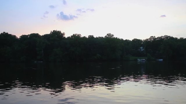Sunset Across the River