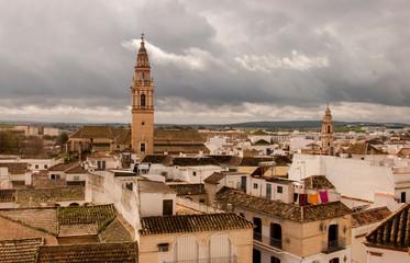 Fototapeta na wymiar Panoramic view of Ecija town, Spain