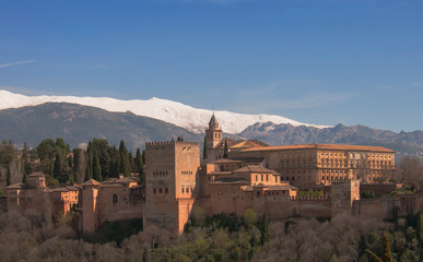 Fototapeta na wymiar Alhambra palace in Granada