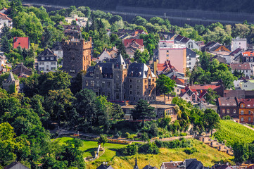 Fototapeta na wymiar Klopp Castle in Bingen am Rhein, Rheinland-Pfalz, Germany