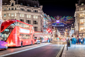 Oxford street decorated for Christmas