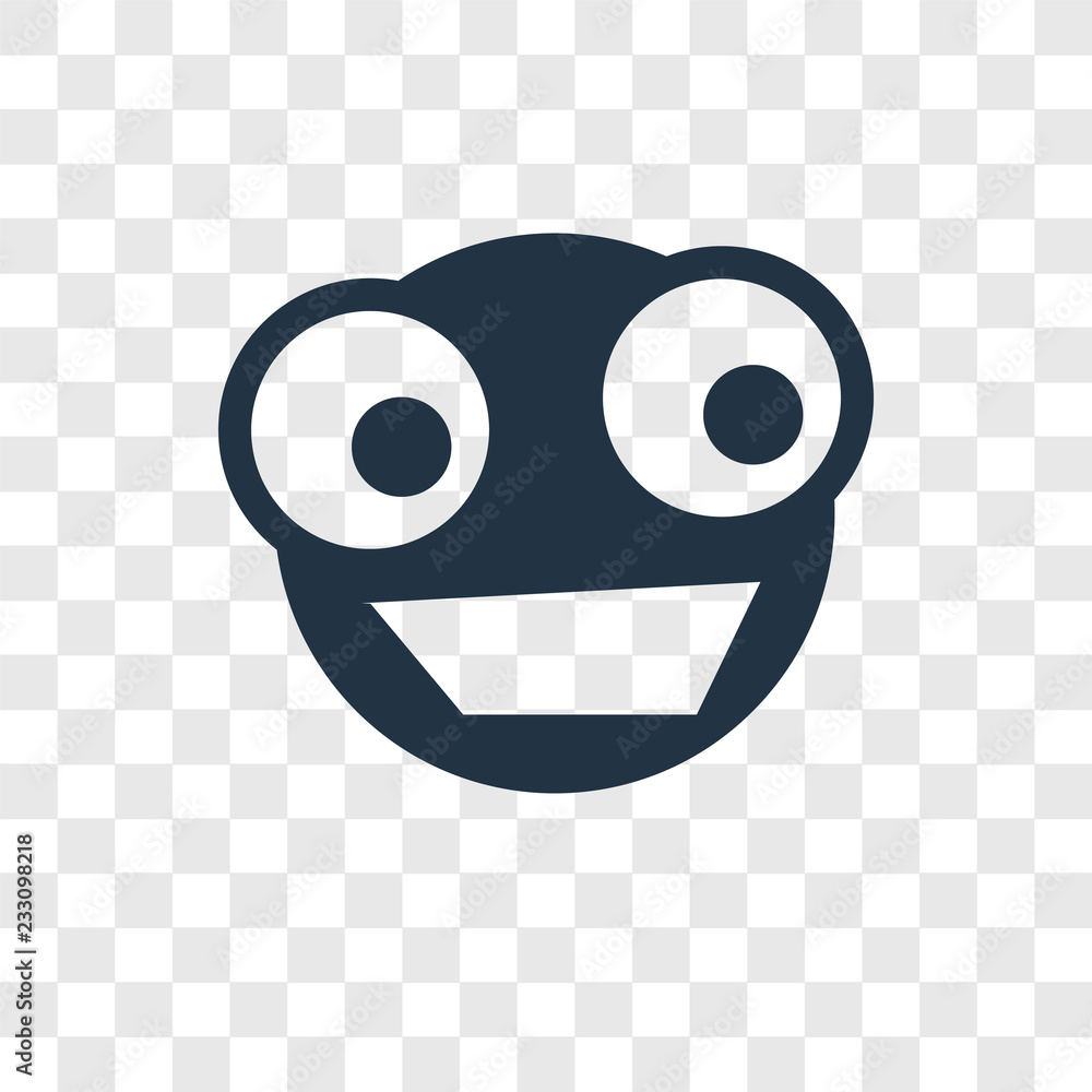 Poster surprised vector icon isolated on transparent background, surprised transparency logo design