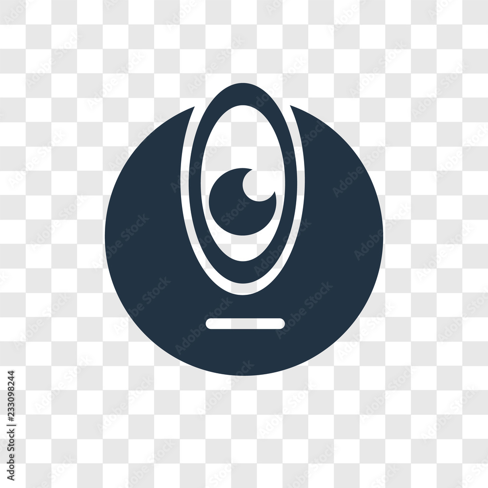 Poster cyclops vector icon isolated on transparent background, cyclops transparency logo design