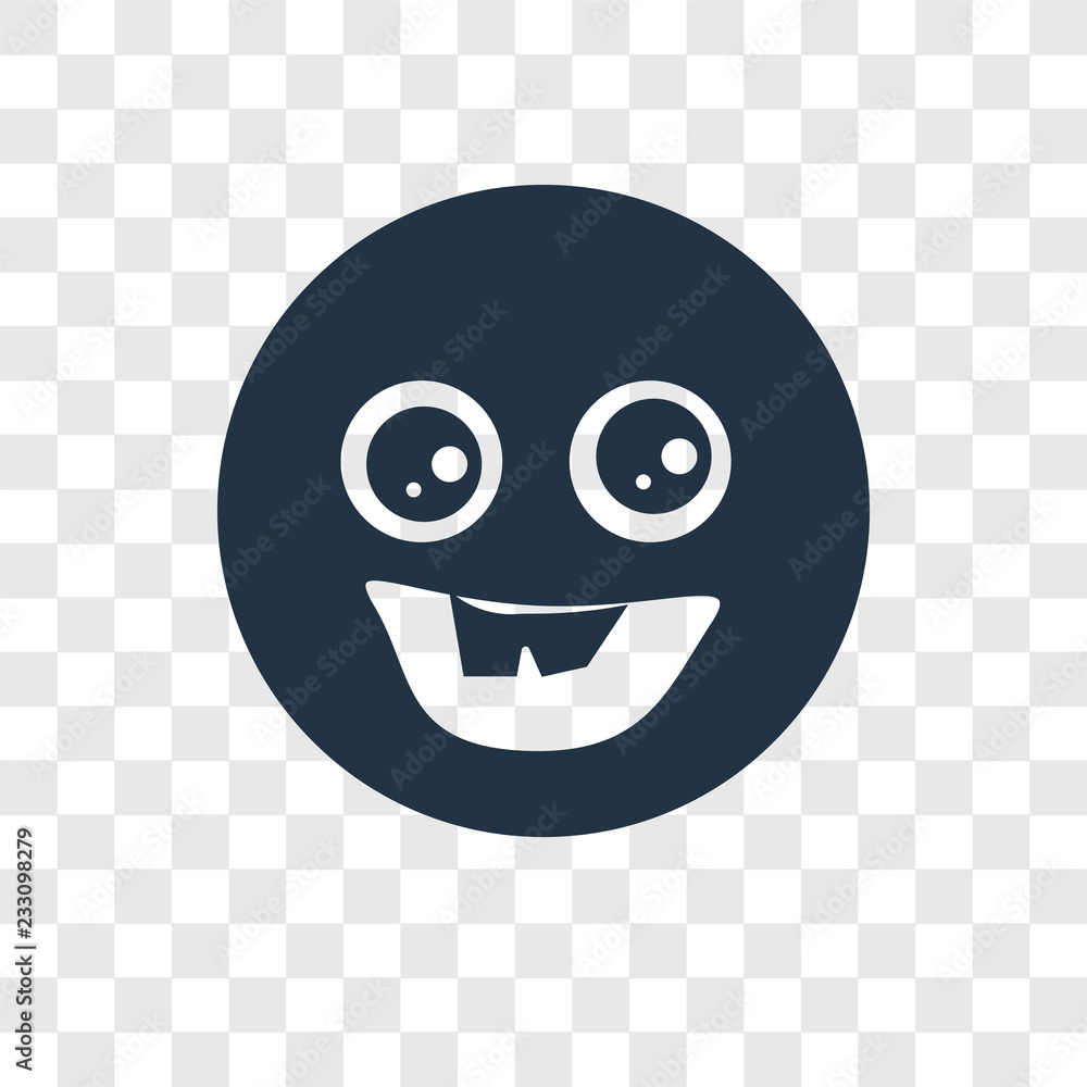 Poster ugly vector icon isolated on transparent background, ugly transparency logo design