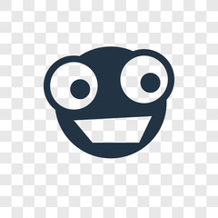 Surprised vector icon isolated on transparent background, Surprised transparency logo design